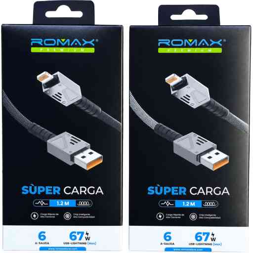 ROMAX TCD0762 CABLE 67W USB LIGHTNING